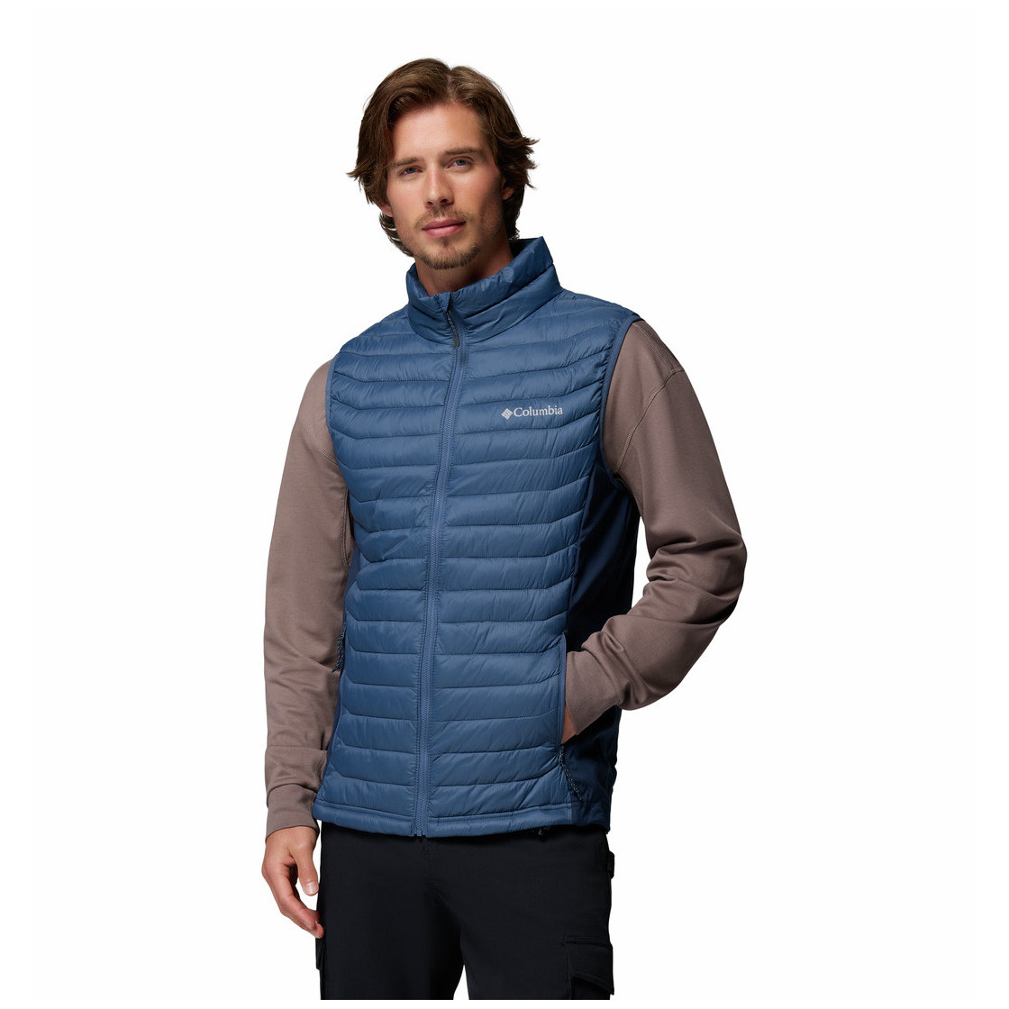 Kamizelka męska Columbia Powder Pass™ Hybrid Vest Rozmiar: L / Kolor: niebieski