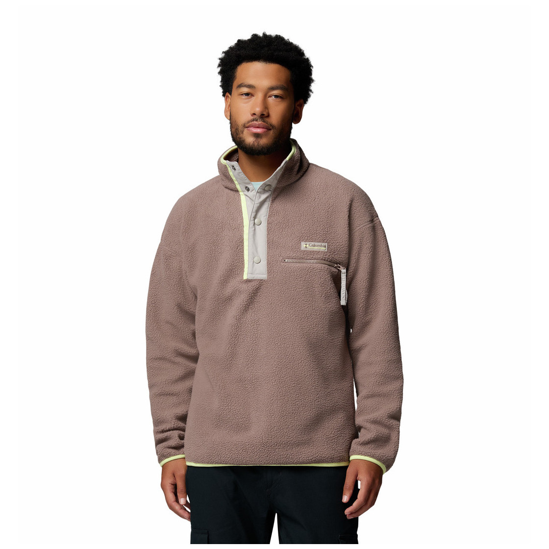 Bluza męska Columbia Helvetia™ II Half Snap Fleece Rozmiar: L / Kolor: brązowy