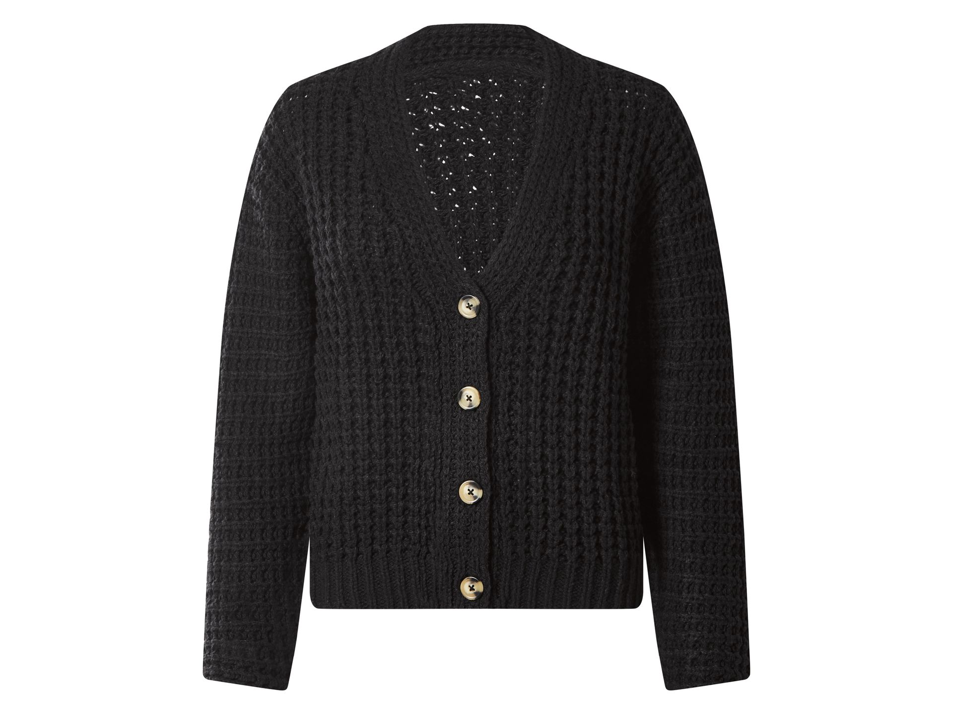 ESMARA® Kardigan damski (Czarny, XS (32/34))