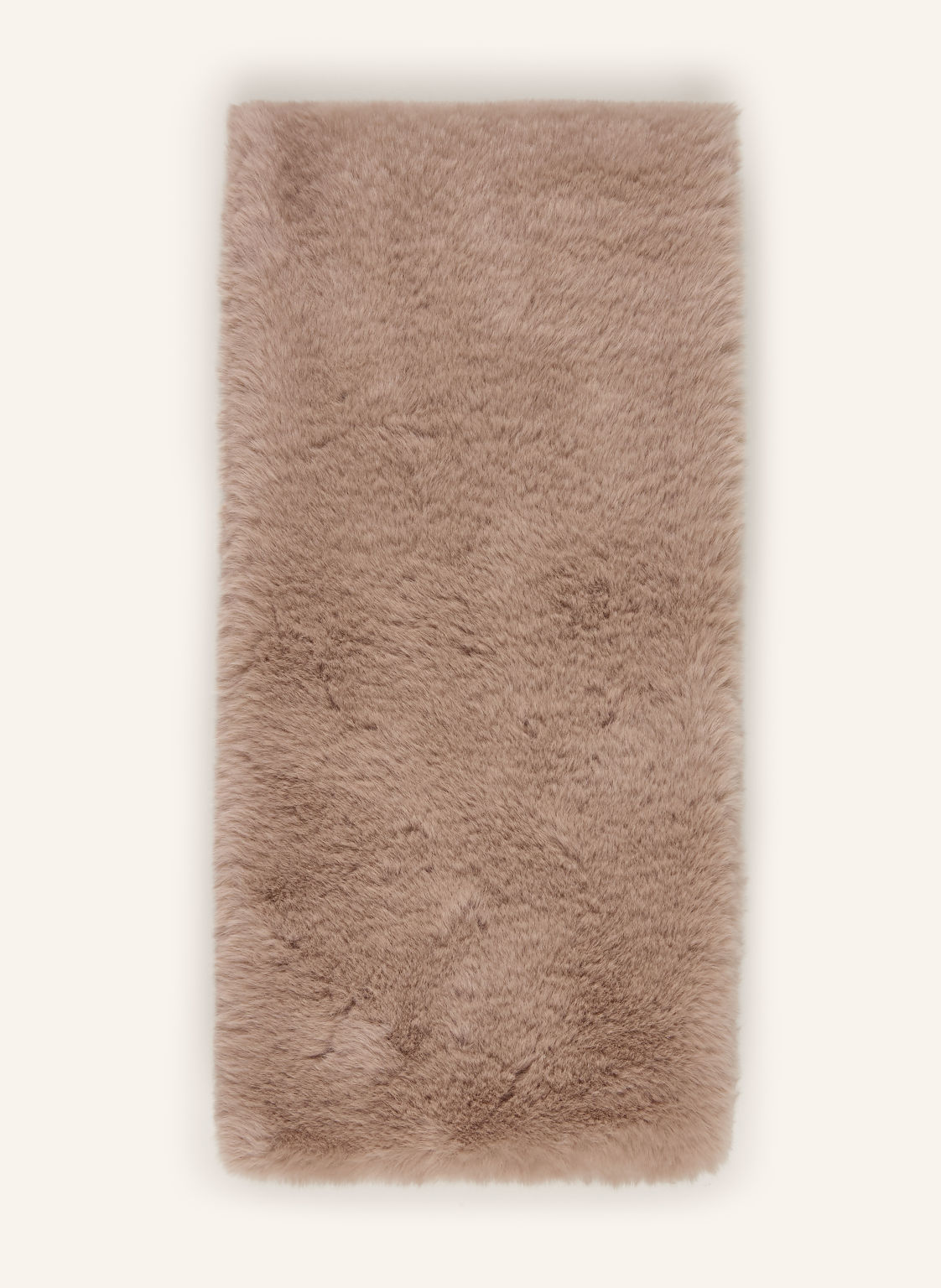 Rino & Pelle Szalik Ze Sztucznego Futra Stip beige