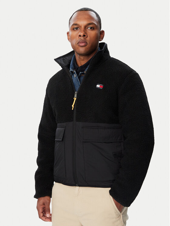 Tommy Jeans Kurtka przejściowa Essential DM0DM23227 Czarny Regular Fit