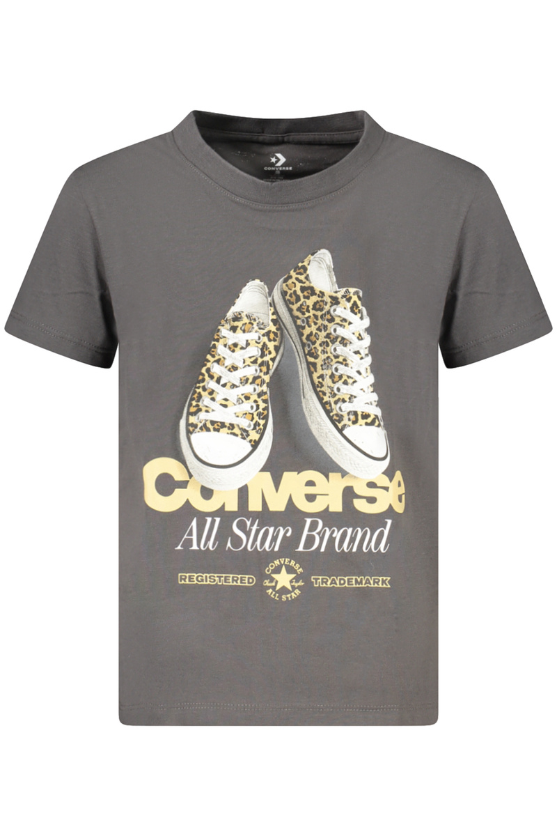 Szary T-shirt dziewczęcy Converse 4CJ847