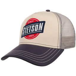 Czapka Trucker Classic Point by Stetson, niebiesko-beżowy, One Size