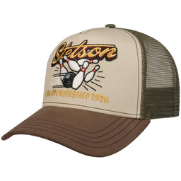 Czapka Trucker Championship 1976 by Stetson, beżowo-brązowy, One Size