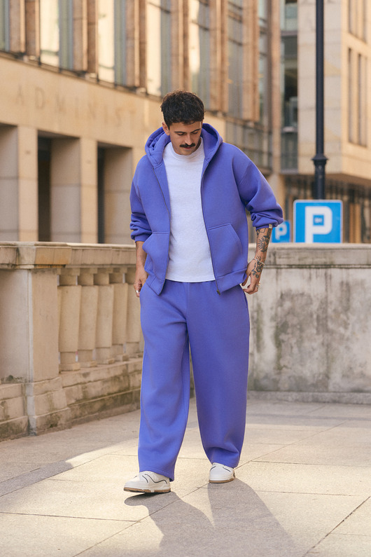 Spodnie dresowe PUFFA BAGGY Purple Hills męskie