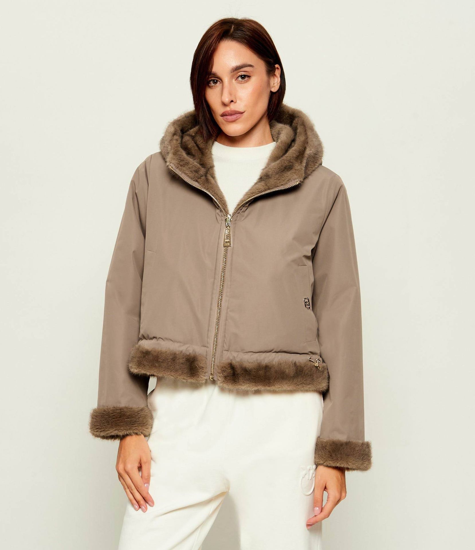 Liu Jo Sport Dwustronne futerko shearling