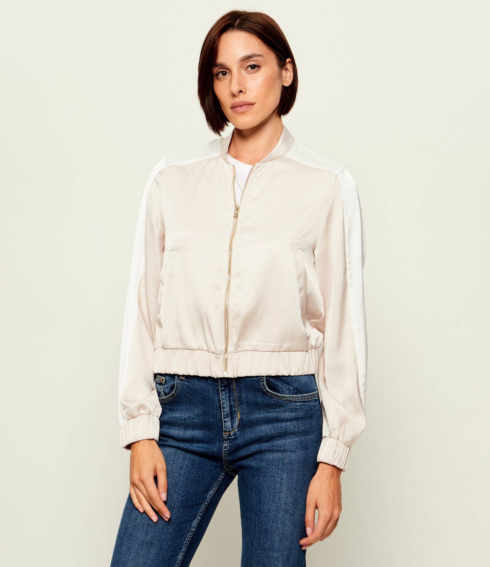 Liu Jo Sport Satynowa kurtka bomber Regular Fit
