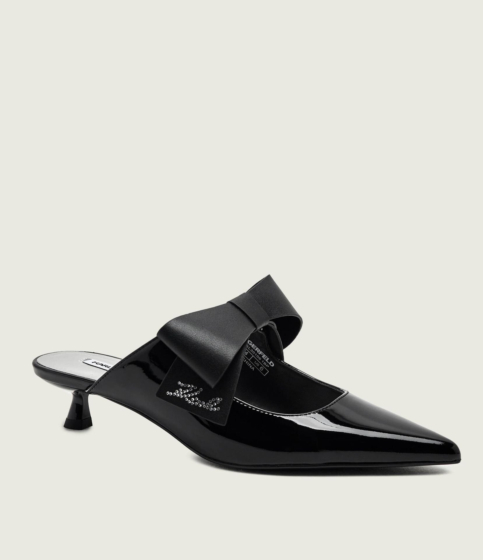 Karl Lagerfeld Skórzane czółenka Pasha
