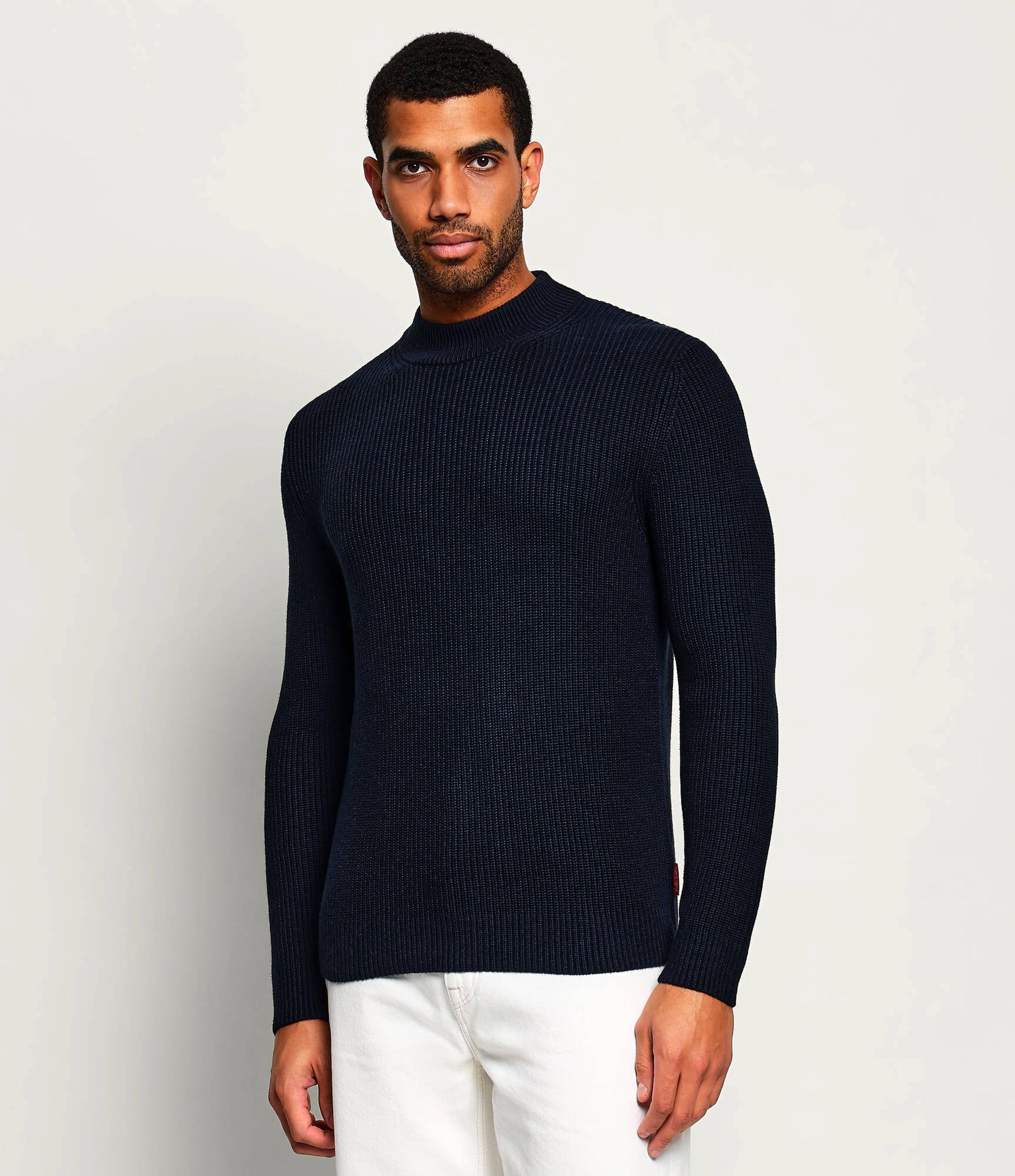 Joop! Jeans Półgolf Orlissor Regular Fit z dodatkiem wełny
