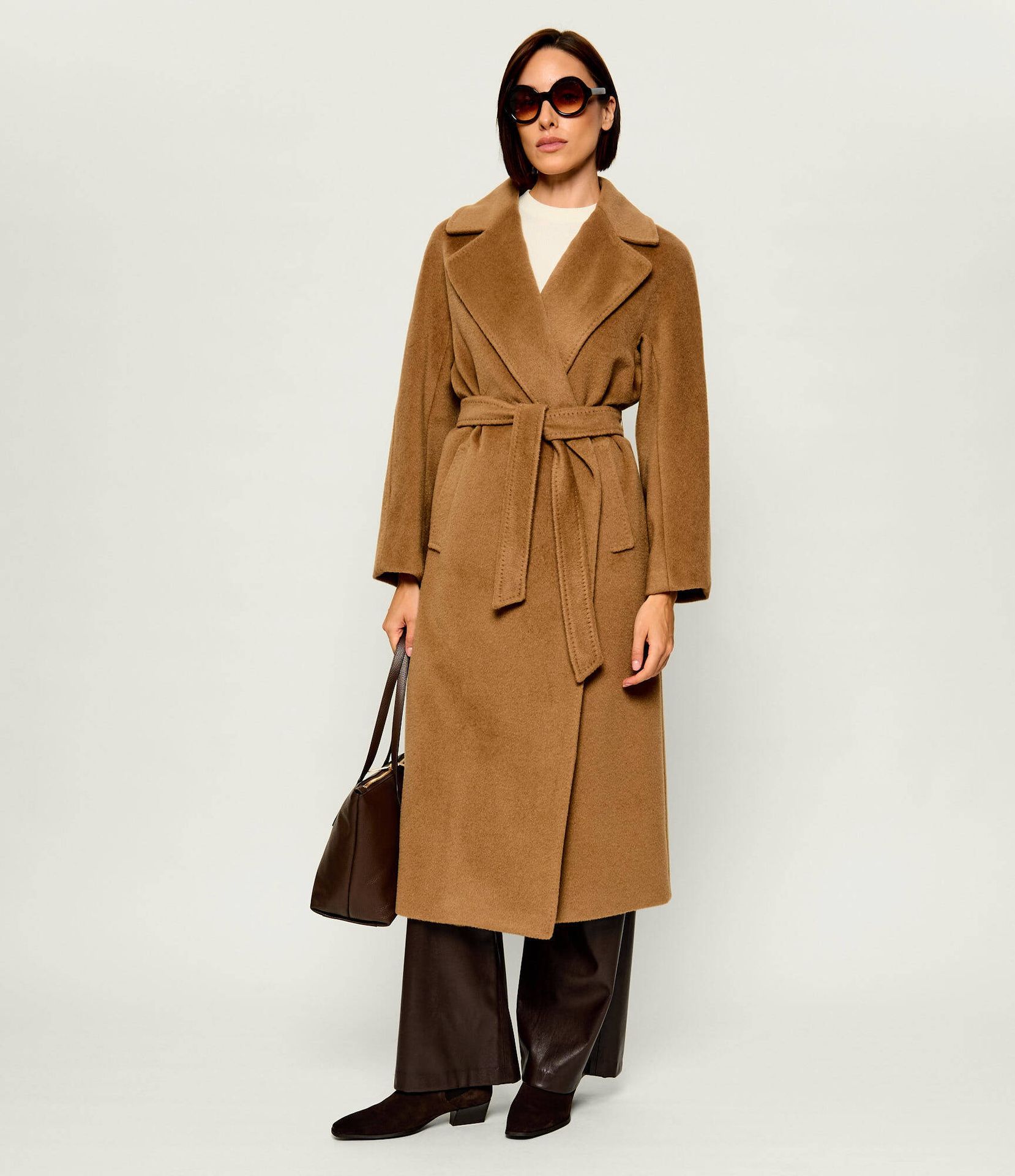 Weekend MaxMara Wełniany płaszcz Wkdtempera
