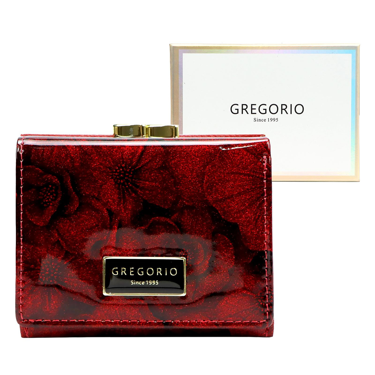 Portfel damski Gregorio FRL-132 w kwiaty z biglem