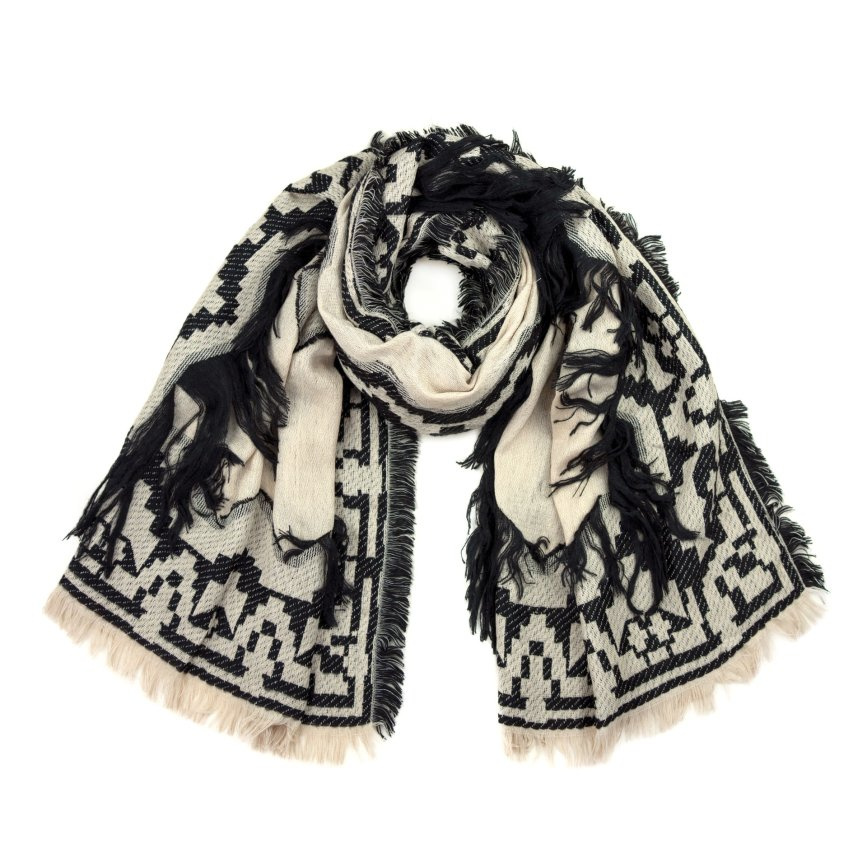 Szal Boho Fringes