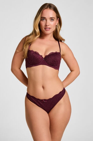 Hunkemöller Stringi Marine Fioletowy
