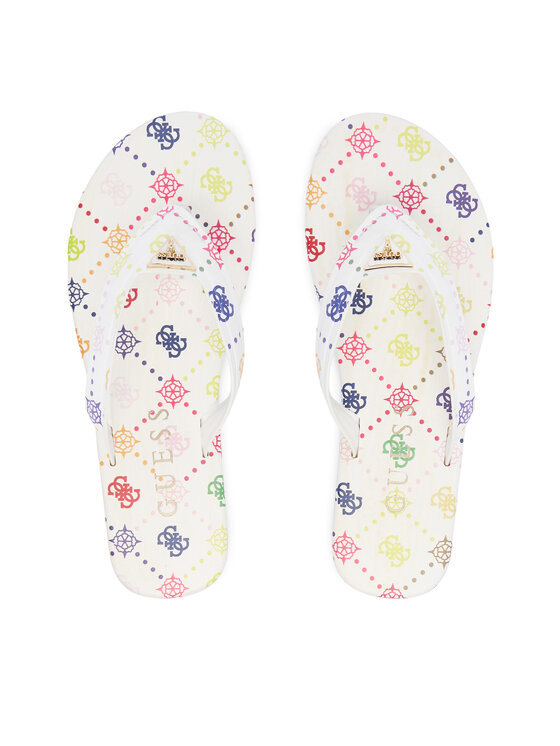 Guess Japonki FLJCNY FAL24 Biały