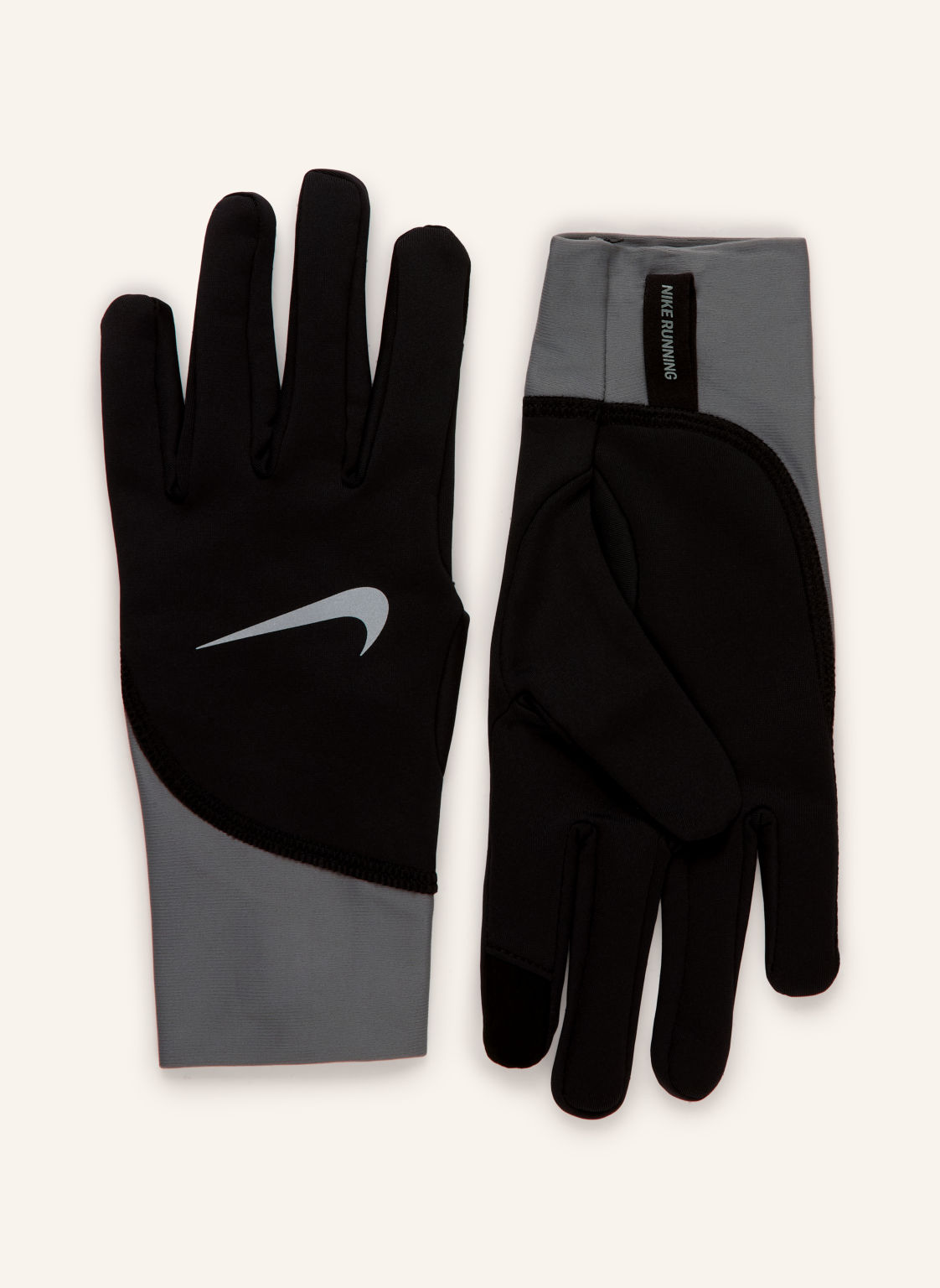 Nike Rękawiczki Do Wielu Dyscyplin Sportowych Pacer Midweight Running Przystosowane Do Ekranów Dotykowych schwarz