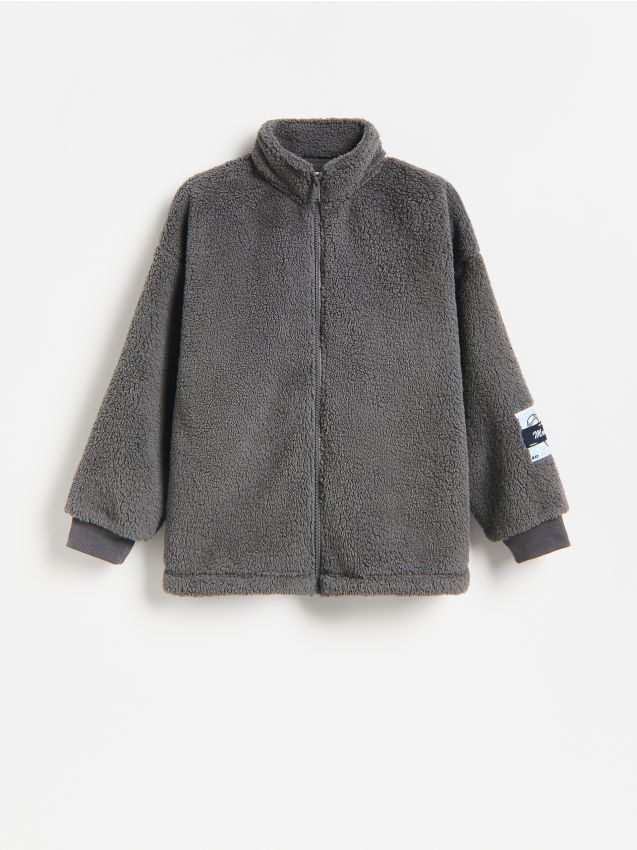 Reserved - Bluza z miękkiej dzianiny - ciemnoszary