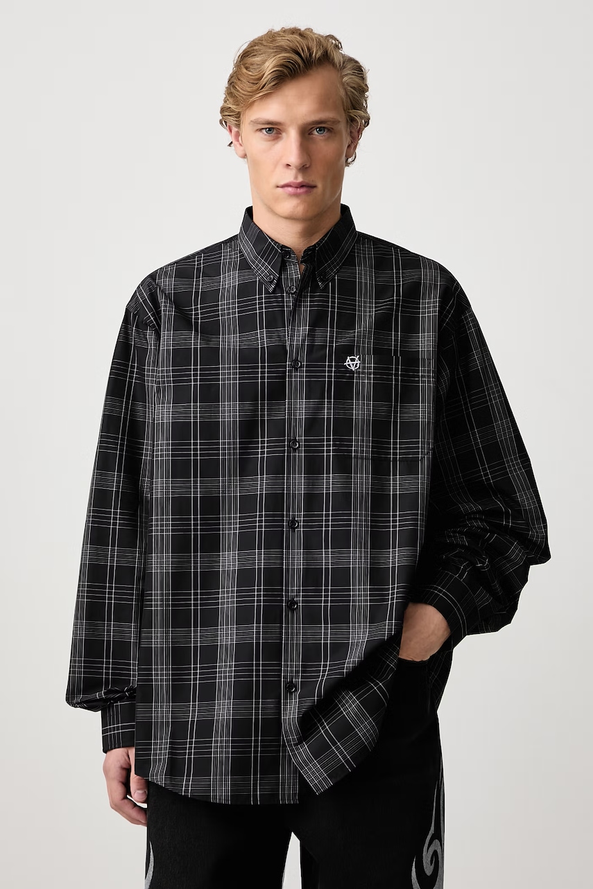 Vetements Metal Logo koszula bawełniana męska
