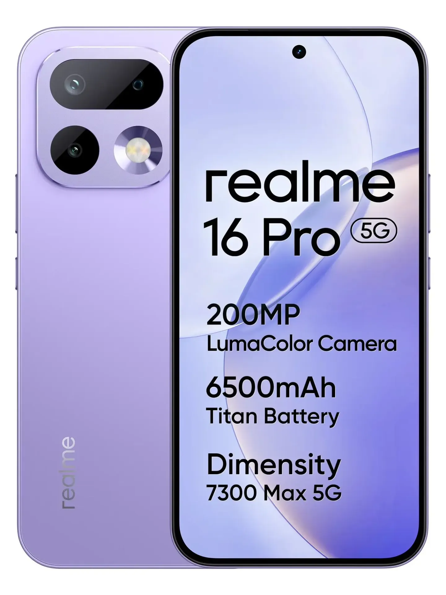 Smartfon realme 16 Pro 5G, ekran 6.78 cala 144Hz, aparat do selfie z obiektywem 50MP, ładowanie 45W, bateria 6500mAh, chipset Dimensity 7300-Max 5G 8+512 Gold