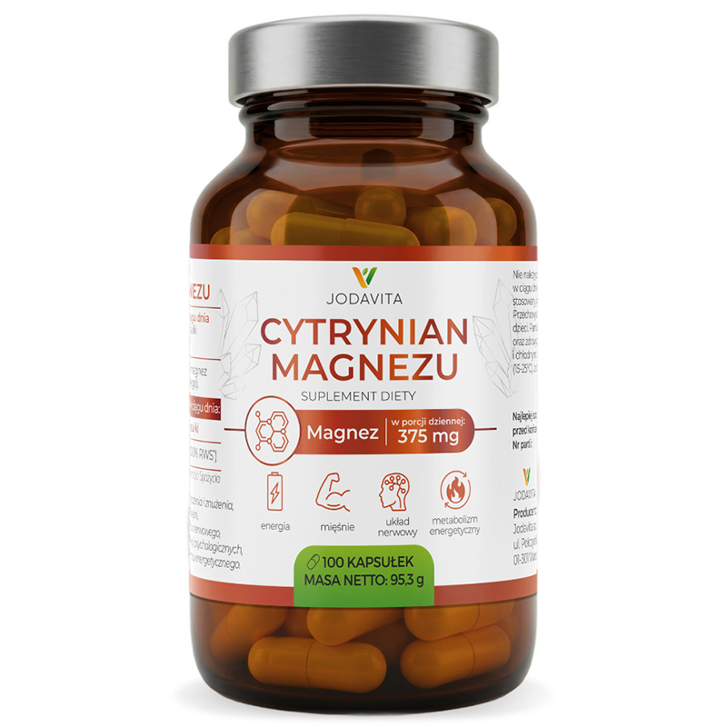 Jodavita Cytrynian Magnezu, 100 kapsułek