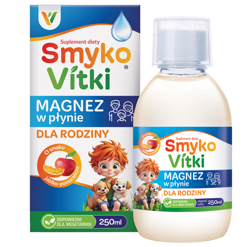 Jodavita SmykoVitki, magnez w płynie dla rodziny, 250 ml