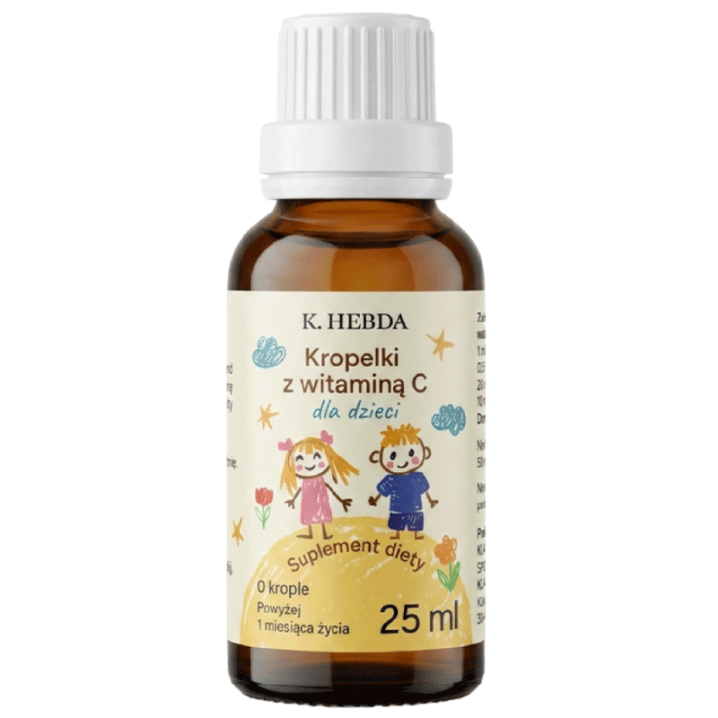 Hebda Kropelki z witaminą C dla dzieci, 25 ml