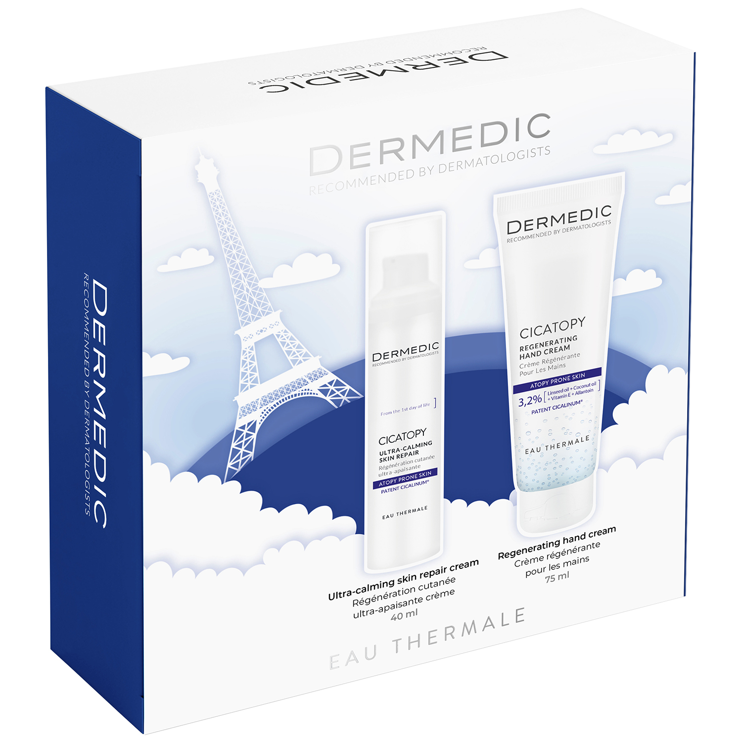 Zestaw Dermedic Cicatopy, ultrakojący krem naprawczy, 40 ml + regenerujący krem do rąk, 75 ml