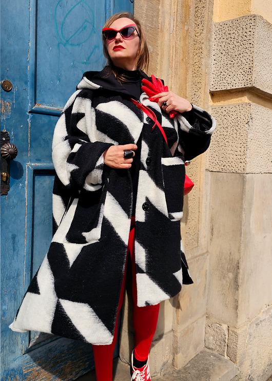 New Kurtka/ Płaszcz pepitka Wool