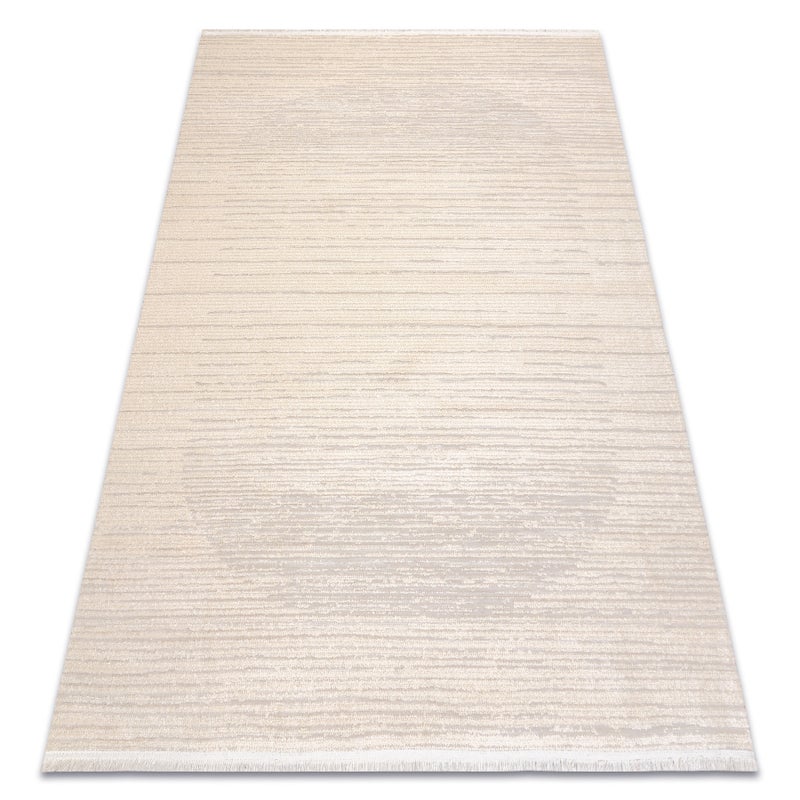 Dywan FROJE 3607 Linie - Styl skandynawski, strukturalny, nowoczesny krem / beż 140x190 cm