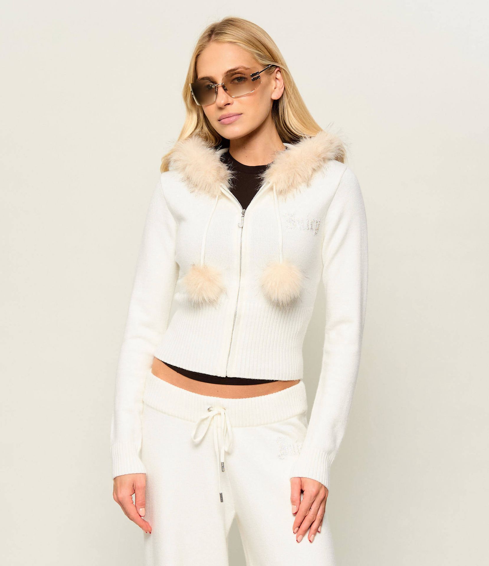 Juicy Couture Sweter Juicy Diamante Cropped Fit