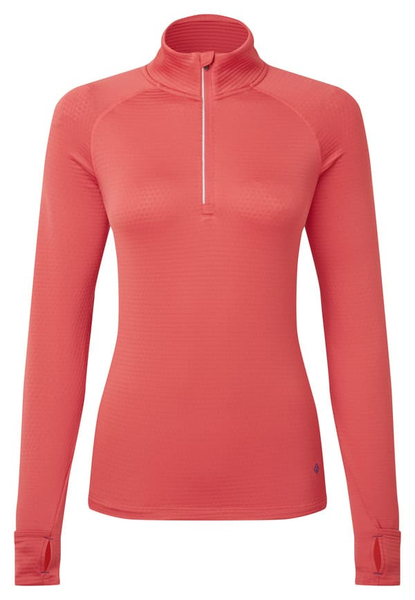 RONHILL Bluza biegowa damska TECH WINTER 1/2 ZIP sumac/blue violet