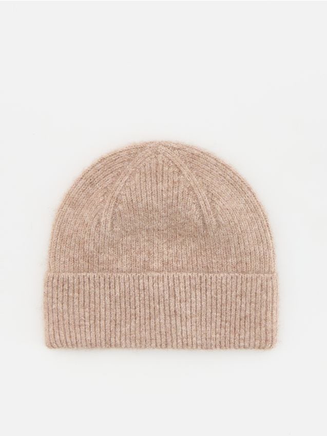Reserved - Czapka beanie - beżowy