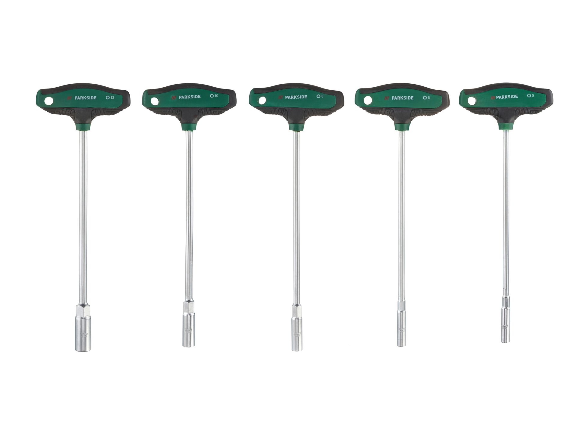 PARKSIDE® Zestaw kluczy nasadowych z uchwytem typu T, 5-cz. / Zestaw wkrętaków długich, 9-cz. (Zestaw kluczy nasadowych z rękojeścią T)