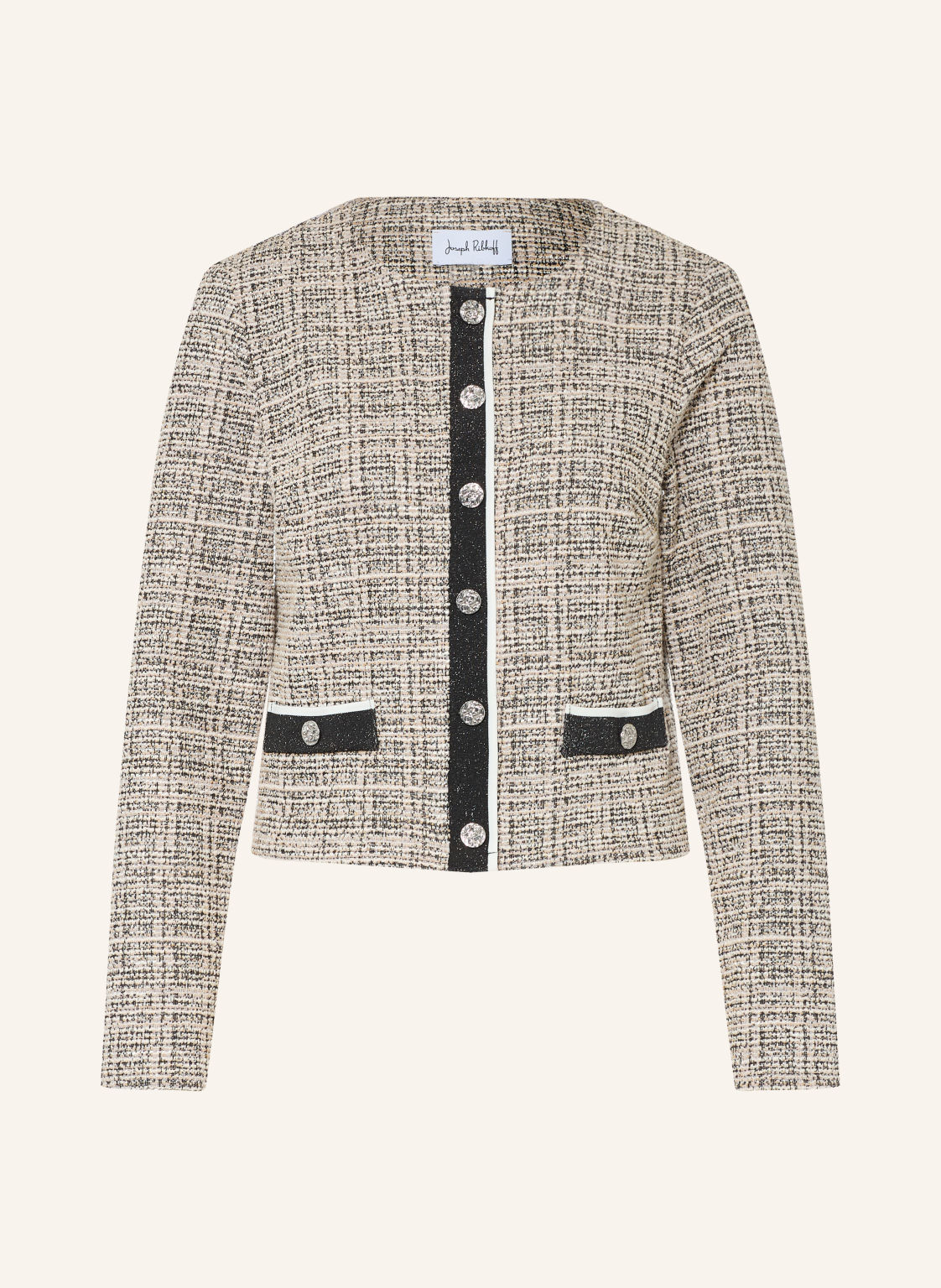 Joseph Ribkoff Kurtka Pudełkowa Z Bouclé beige