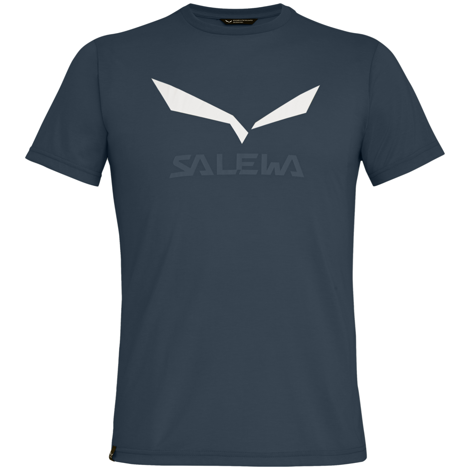 Koszulka męska Salewa Solidlogo Dri-Rel M S/S Tee Rozmiar: L / Kolor: niebieski/szary