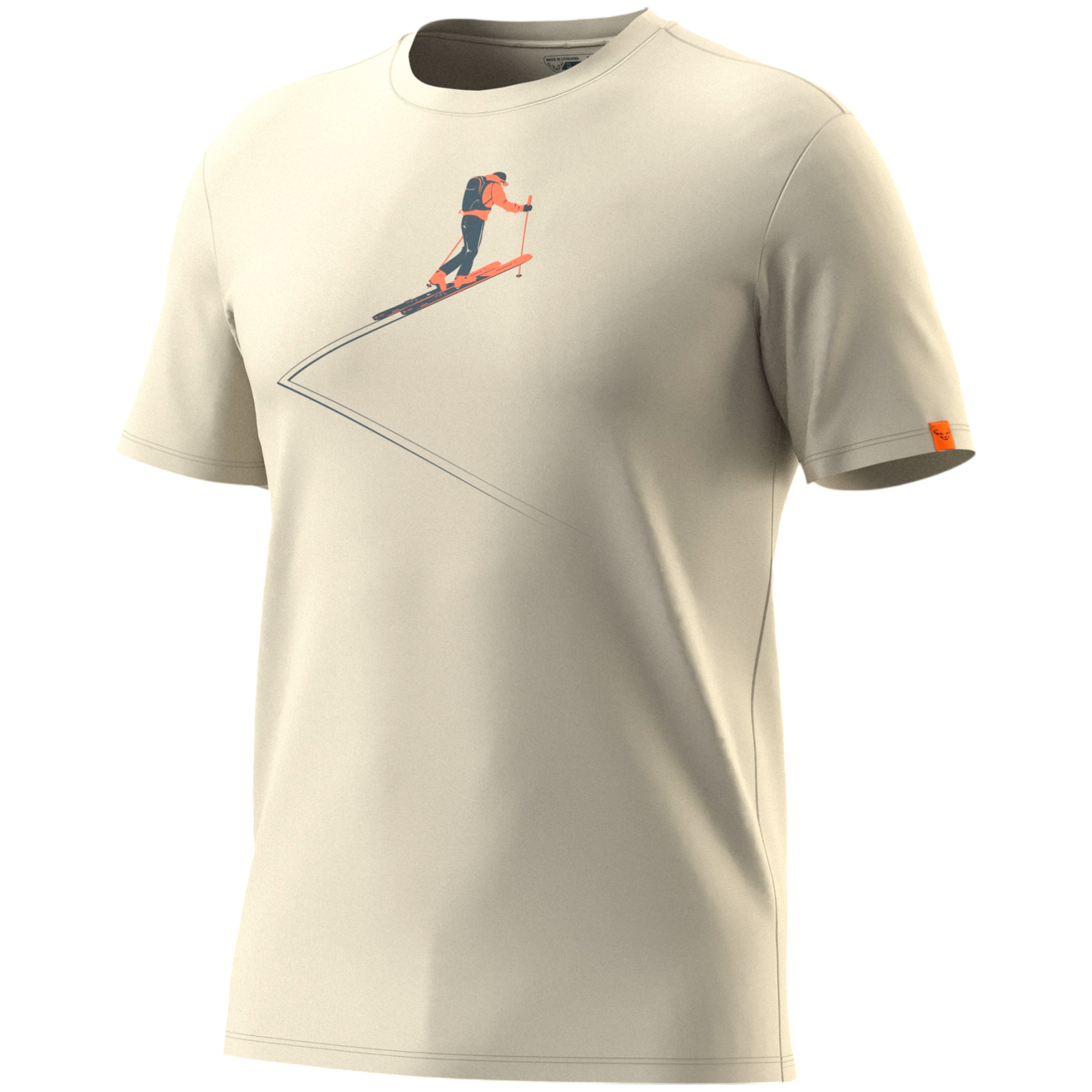 Koszulka męska Dynafit Graphic Co T-Shirt M Rozmiar: XL / Kolor: beżowy