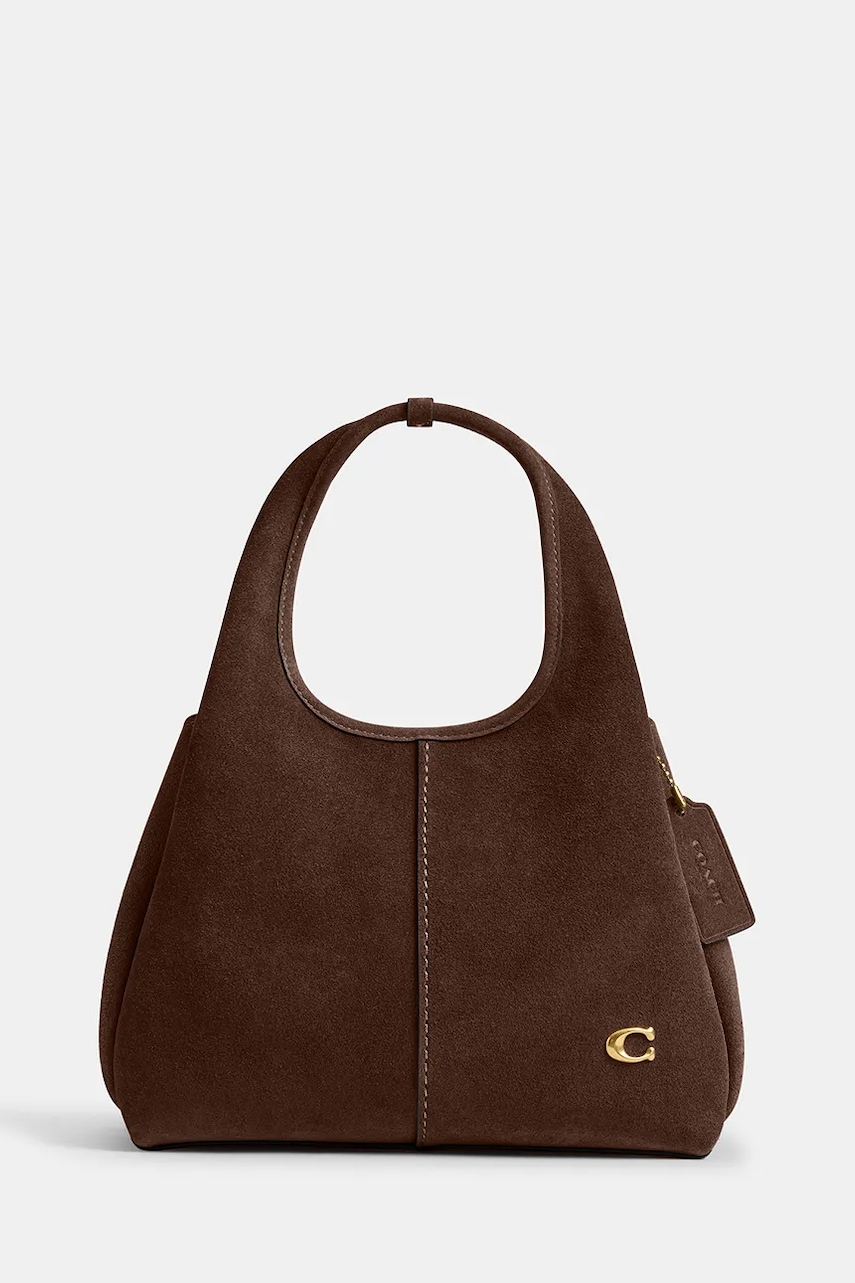Coach Suade Lana Shoulder Bag 23 torebka crossbody damska zamszowa