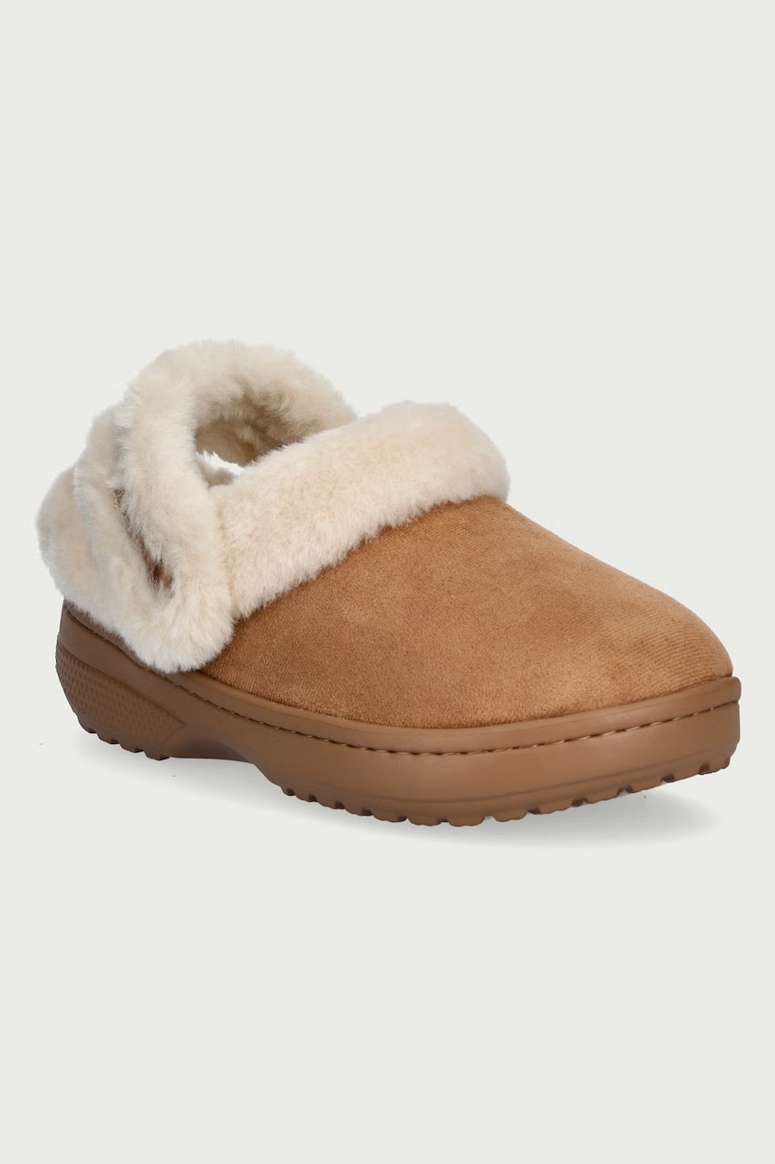 Crocs Classic Unfurgettable Suede Clog klapki damskie