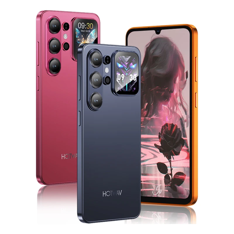 HOTWAV X26 Ultra Android 16 Ultra-cienki smartfon 6,75'' 120Hz Duży wyświetlacz Cyber Island Aparat 13MP Telefon komórkowy 6GB RAM 128GB ROM Bateria 5160mAh Szybkie ładowanie 18W Lekki Globalny 4G X26 Ultra Crimson Red