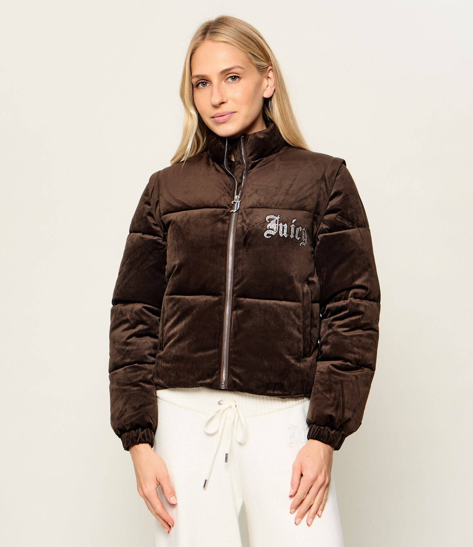 Juicy Couture Kurtka 2w1 Margo Diamante Regular Fit
