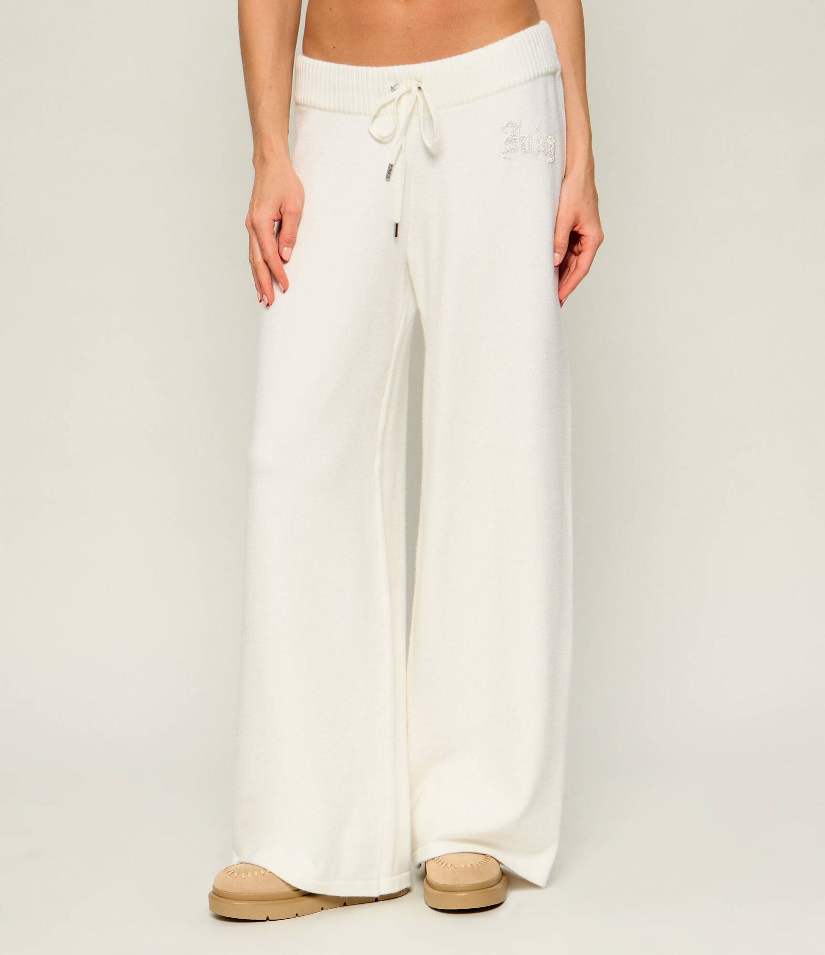 Juicy Couture Spodnie dzianinowe Juicy Diamante Relaxed fit