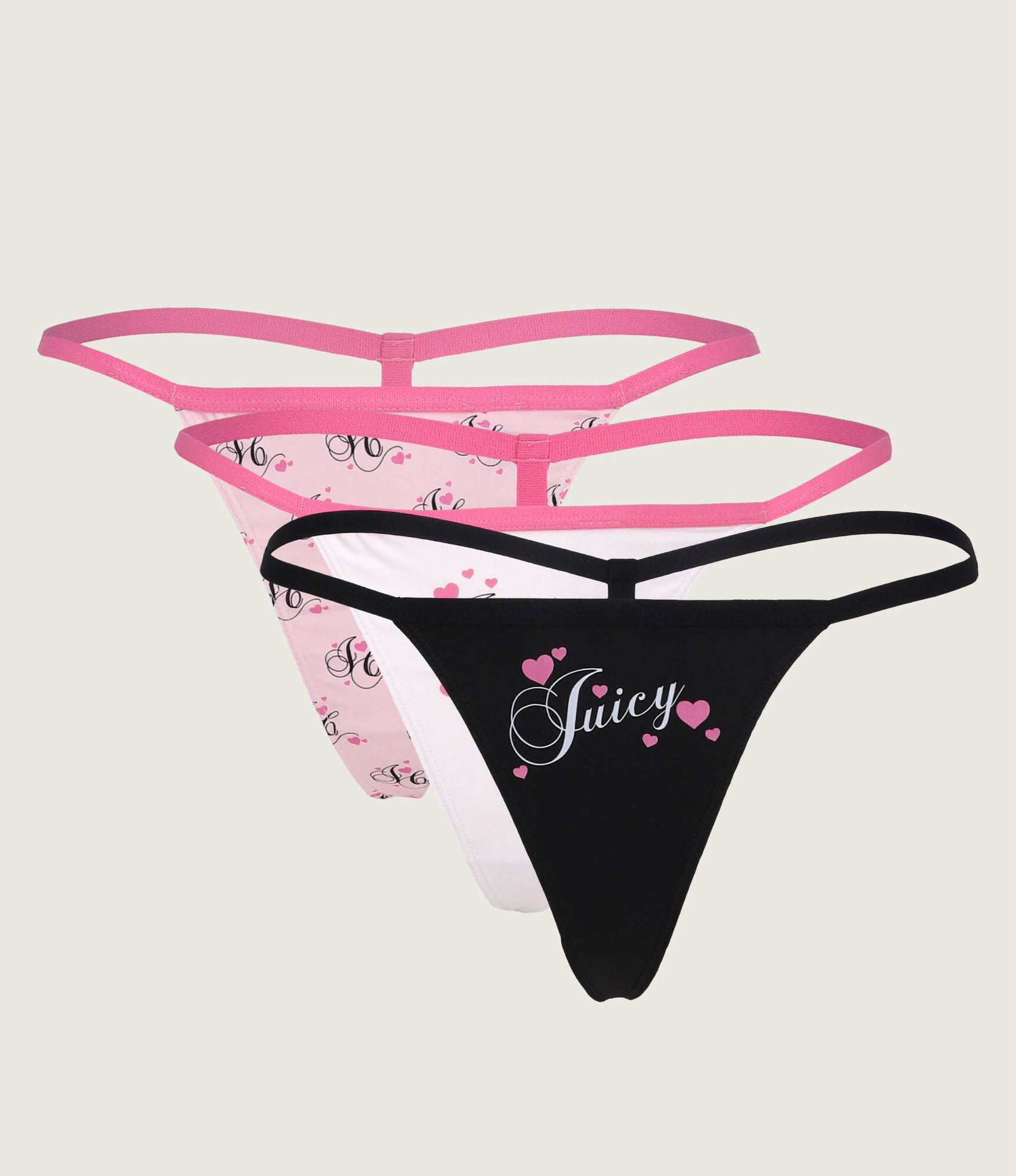 Juicy Couture Stringi 3-pack 3 Heart