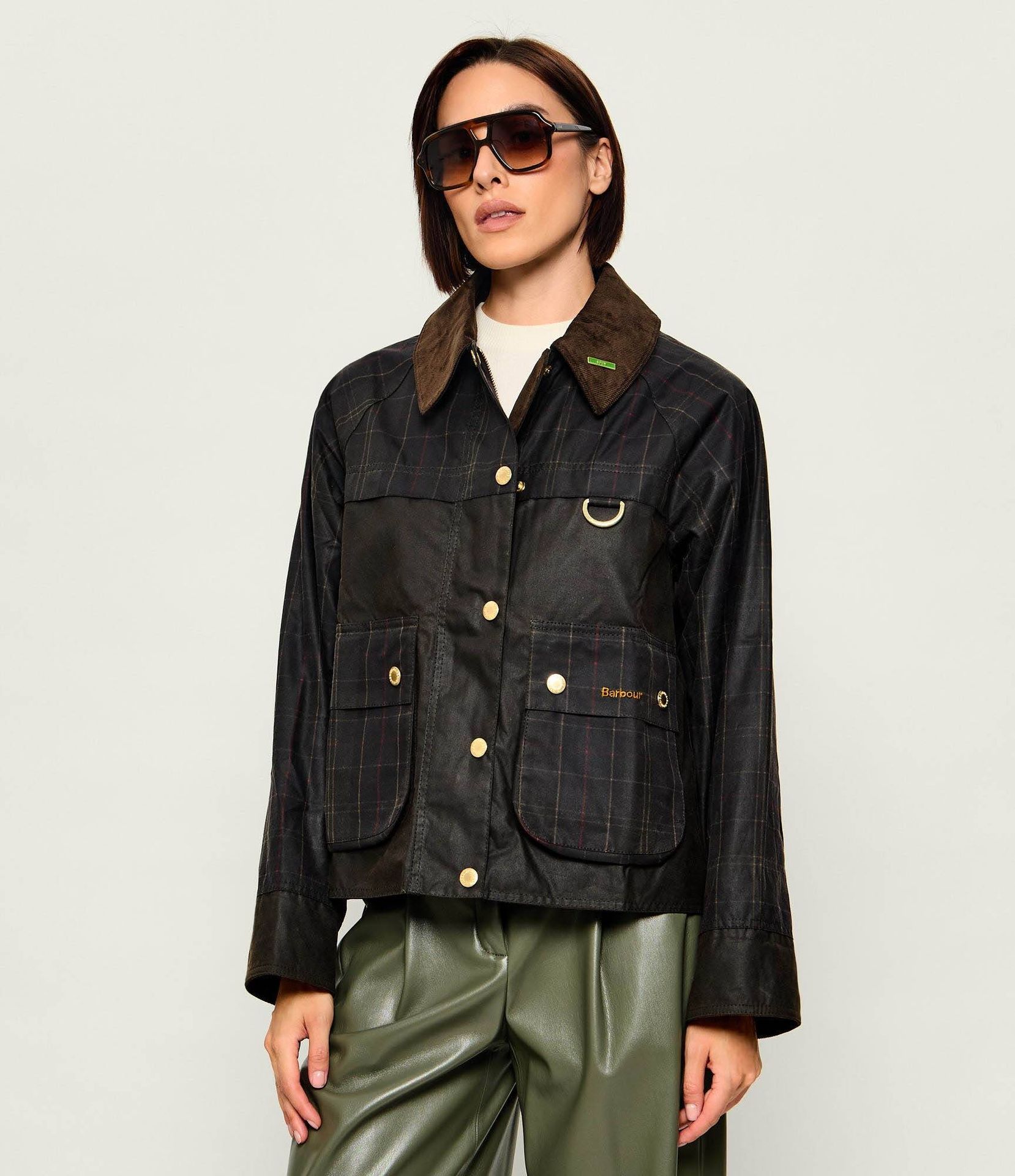 Barbour Kurtka Tartan Regular Fit sztruks