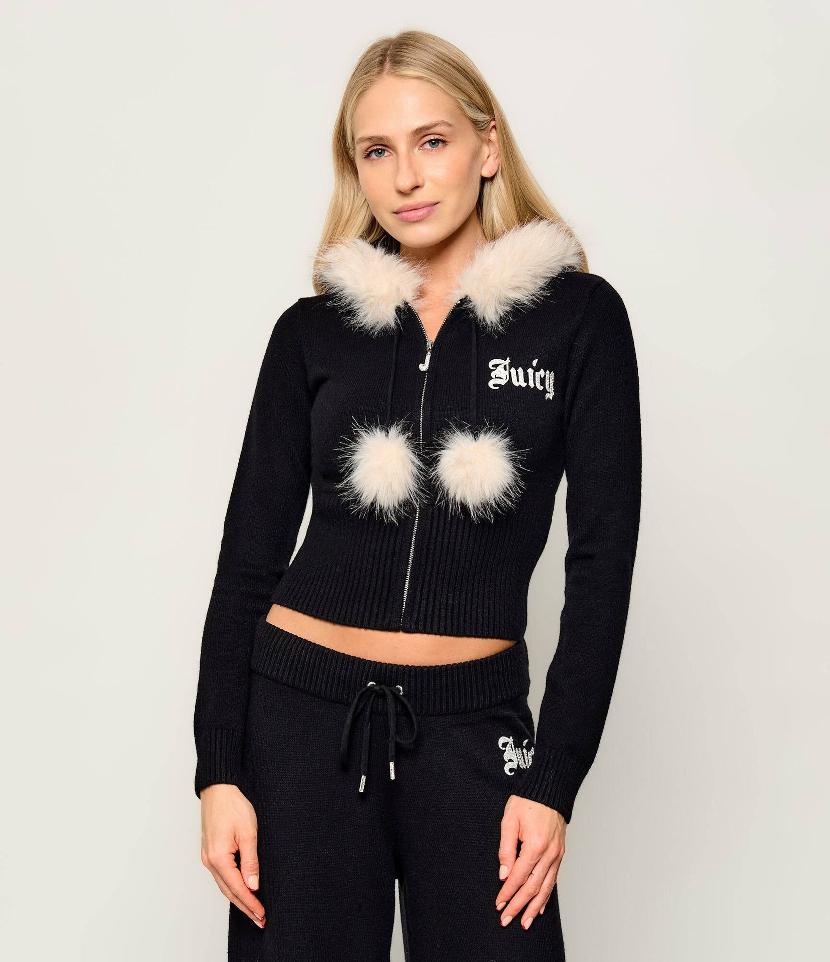 Juicy Couture Sweter Juicy Diamante Cropped Fit