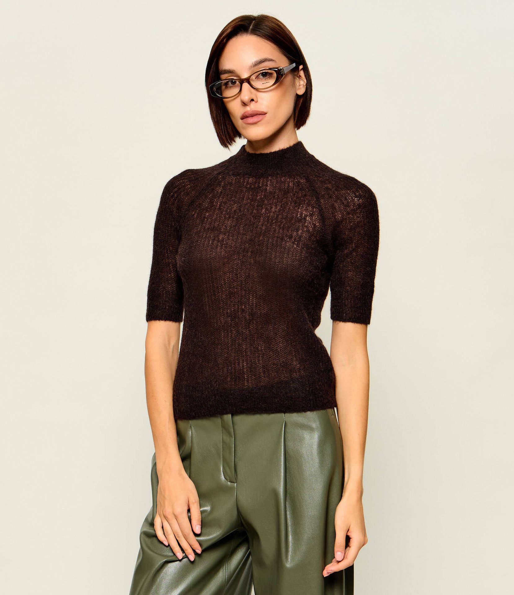 BOSS BLACK Wełniany półgolf Fewe Slim Fit