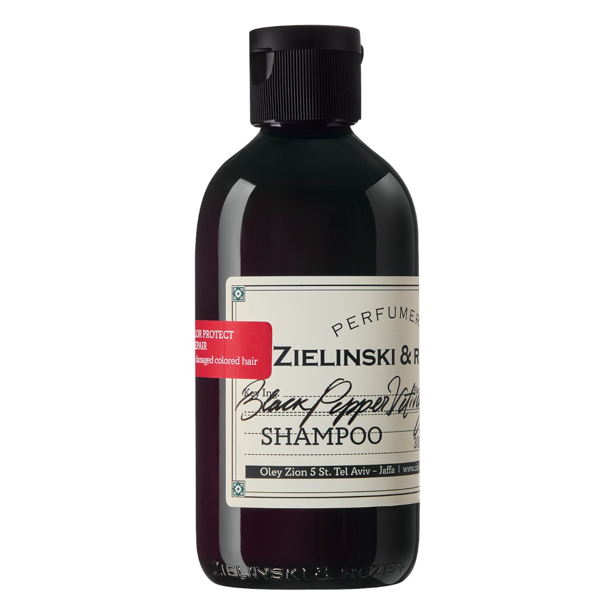 Zielinski & Rozen Szampon do włosów farbowanych Black Pepper, Vetiver, Neroli, Amber, 300 ml