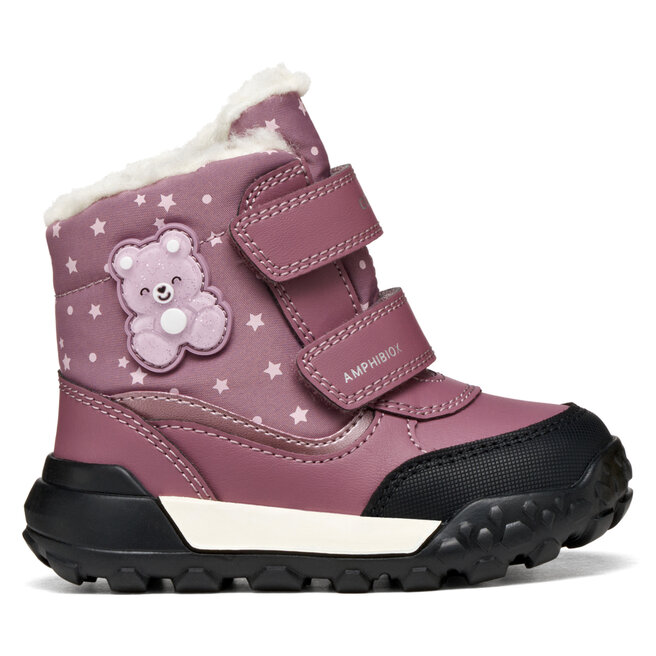 Śniegowce Geox B Trekkyup Girl B Abx B666MA 054FU C8007 S Różowy