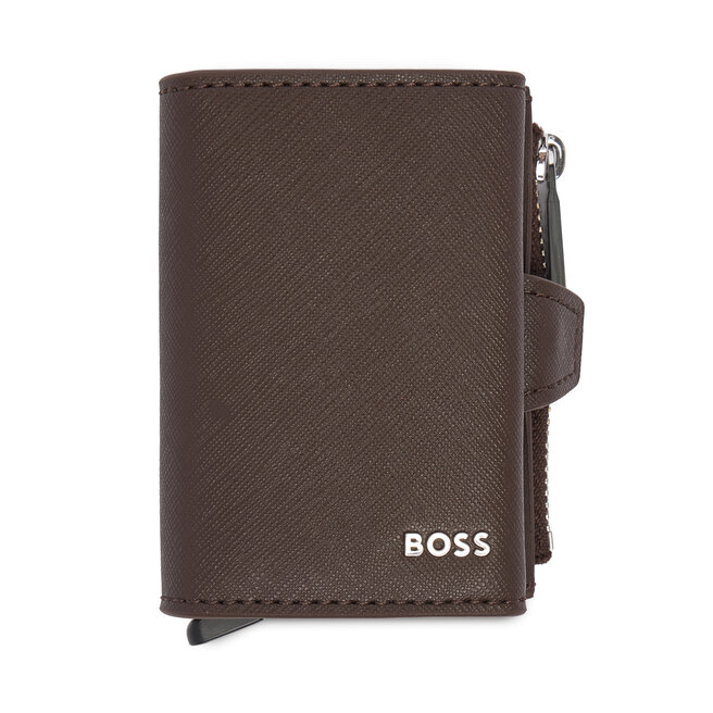Etui na karty kredytowe BOSS Northon 50573524 Brązowy ciemny