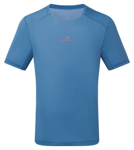 RONHILL Koszulka biegowa męska TECH S/S TEE glacier/red