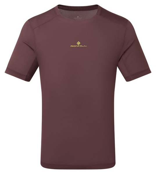 RONHILL Koszulka biegowa męska TECH S/S TEE espresso/zest