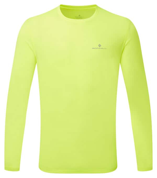 RONHILL Koszulka do biegania z długim rękawem męska CORE L/S TEE fluo zest